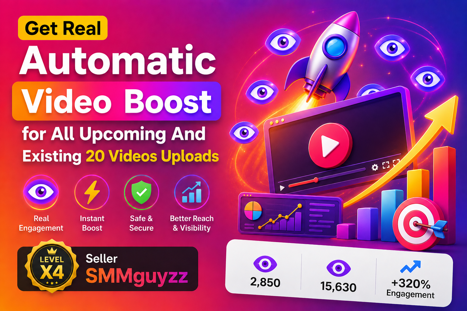 Get Real Automatic Video BOOST for Upcoming And Existing Uploads