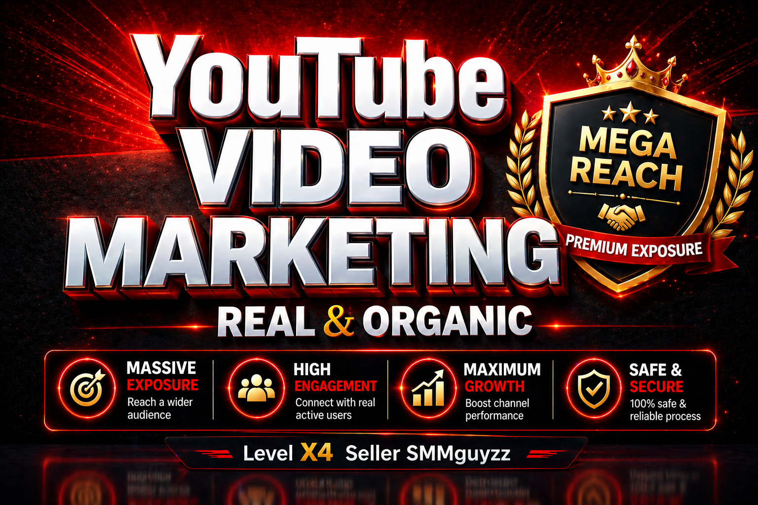 YouTube Video Boost Package with Real and Authentic Audience & Premium Reach