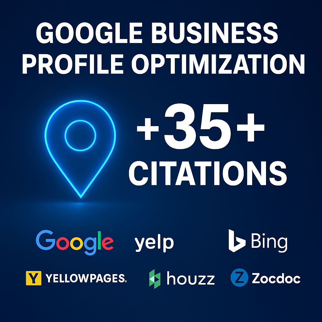 I will optimize your Google My Business Profile GMB and build 35+ local citations for map rankings