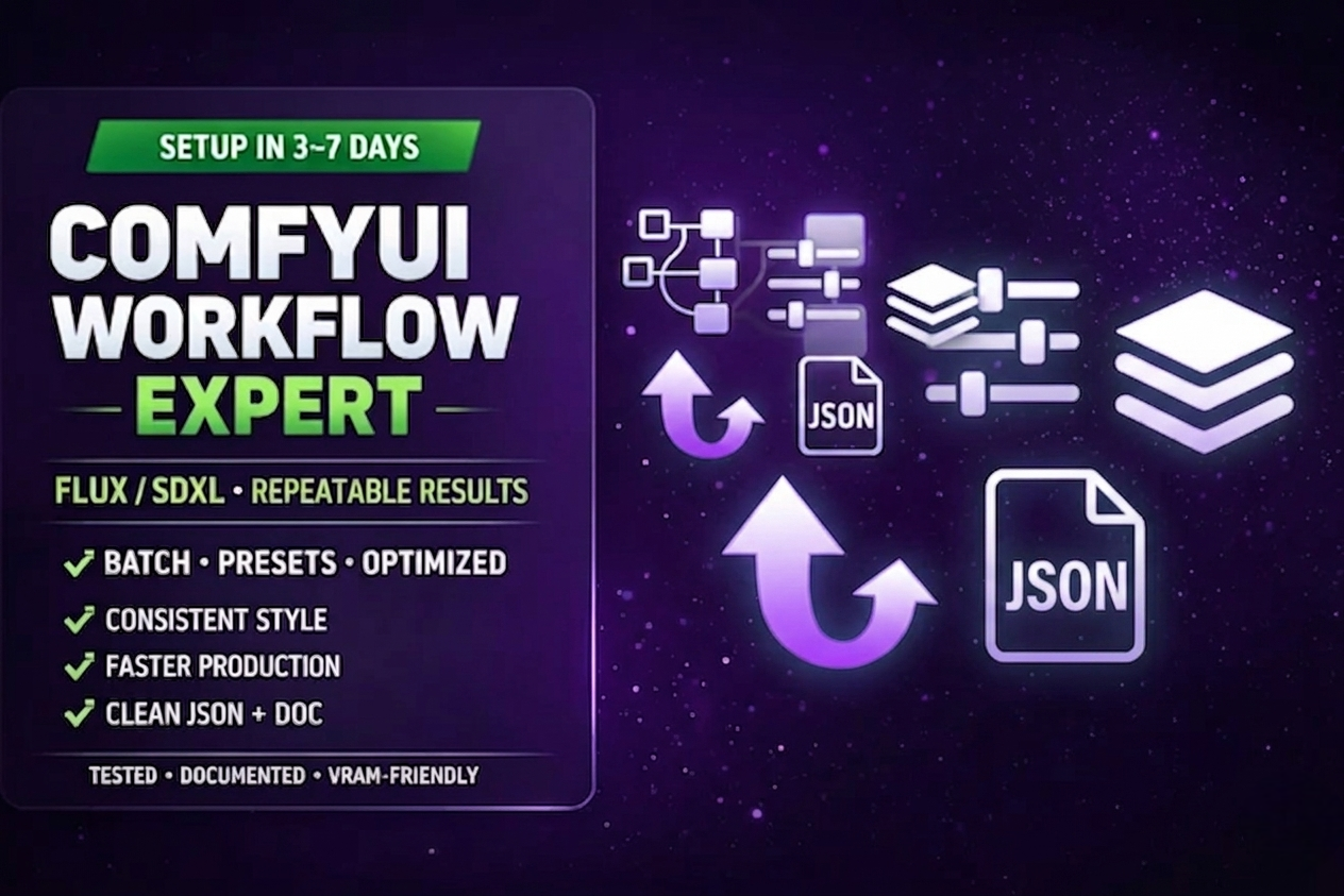 I will create a comfyui workflow with your requirements