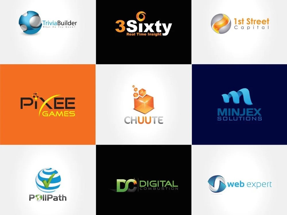 design 3 concept of your Brand Logo with Professionalism