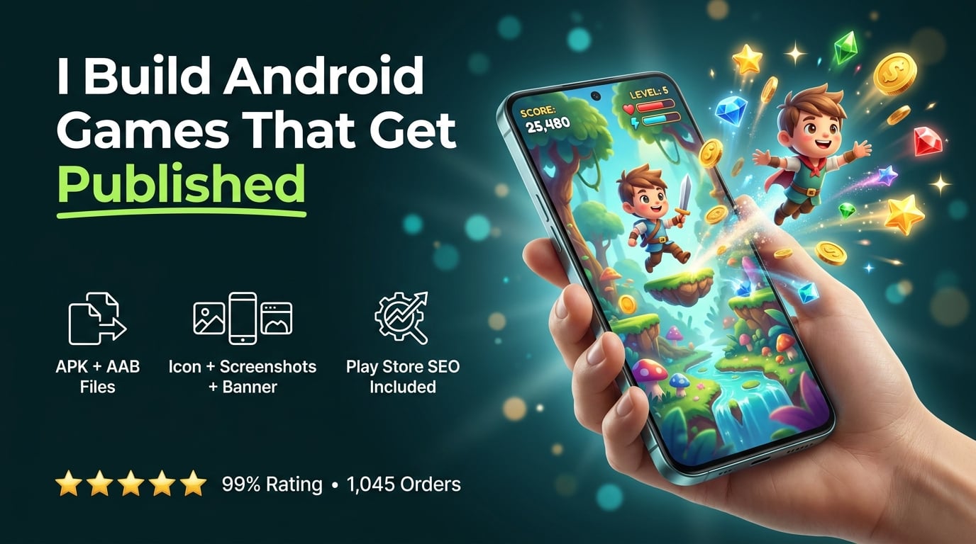 Build an Android Game (AAB) Ready to Publish on Google Console Apps Store