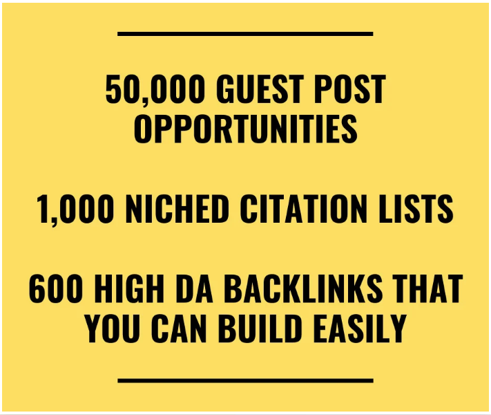 50 000 Guest Post List 1000 Niche Citation 600 DIY High DA Backlinks 50-000-guest-post-list-1000-niche-citation-600-diy-high-da-backlinks