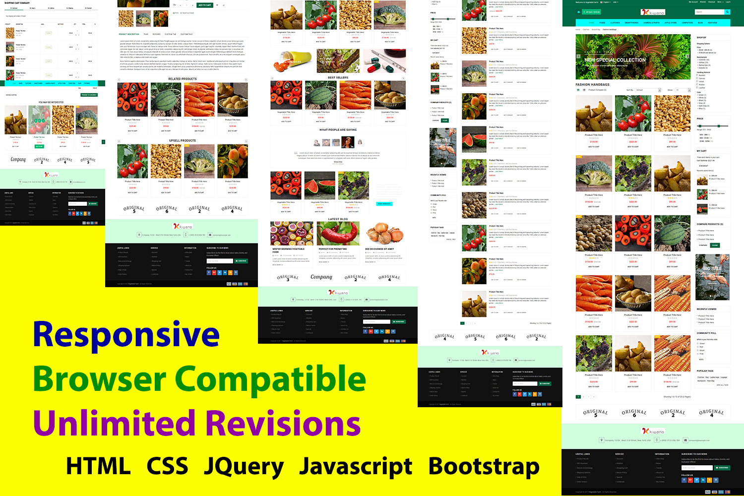 I will create responsive HTML webpage with SEO tag.