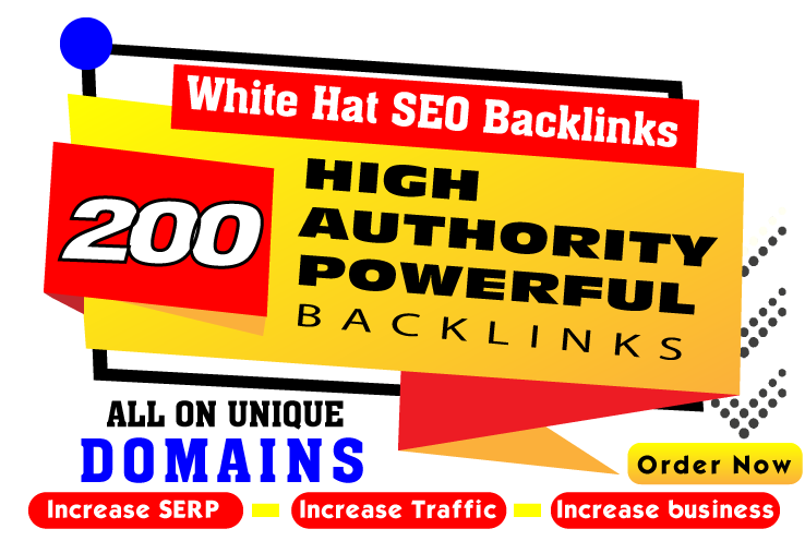 200 High 60-70DA MOZ Authority Powerful SEO Backlinks