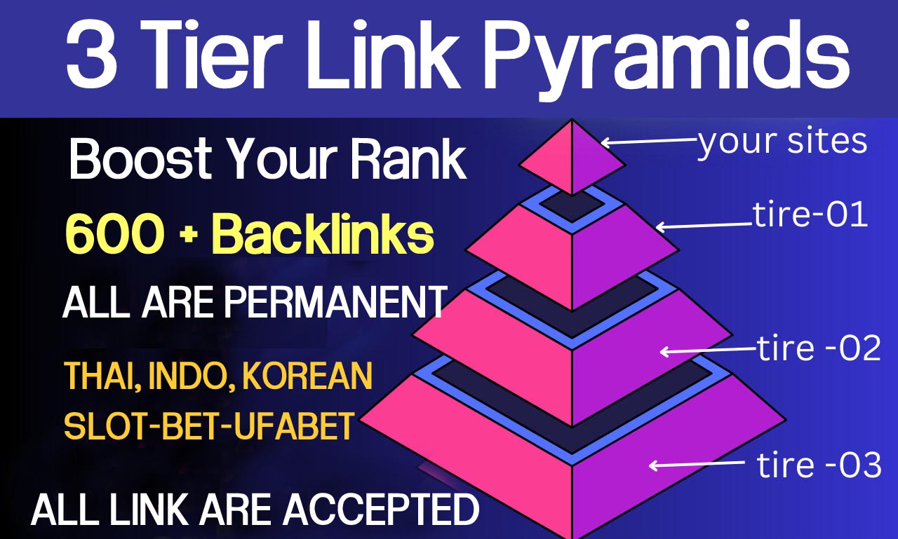 Improve Rank of Your Website Higher on Google With Exclusive 3 Tier Link Pyramids 