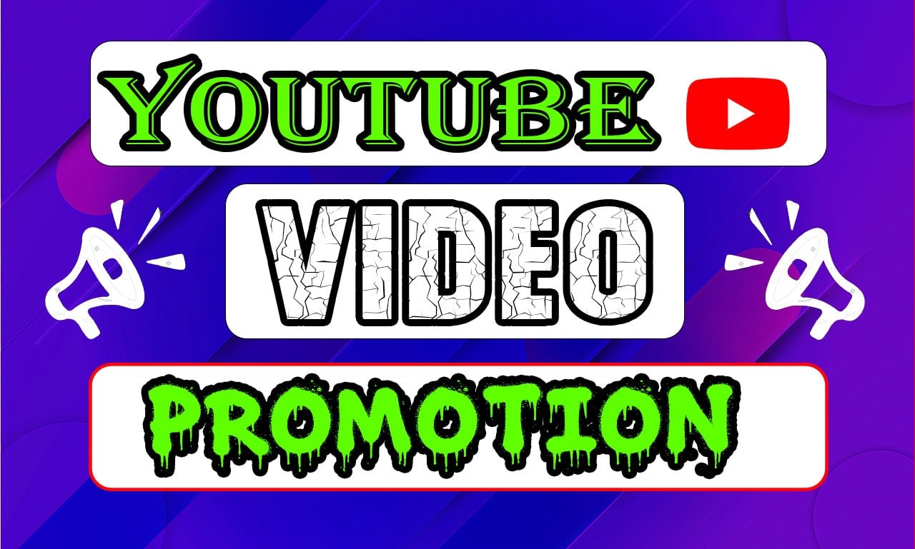 YouTube video for growth I will promote