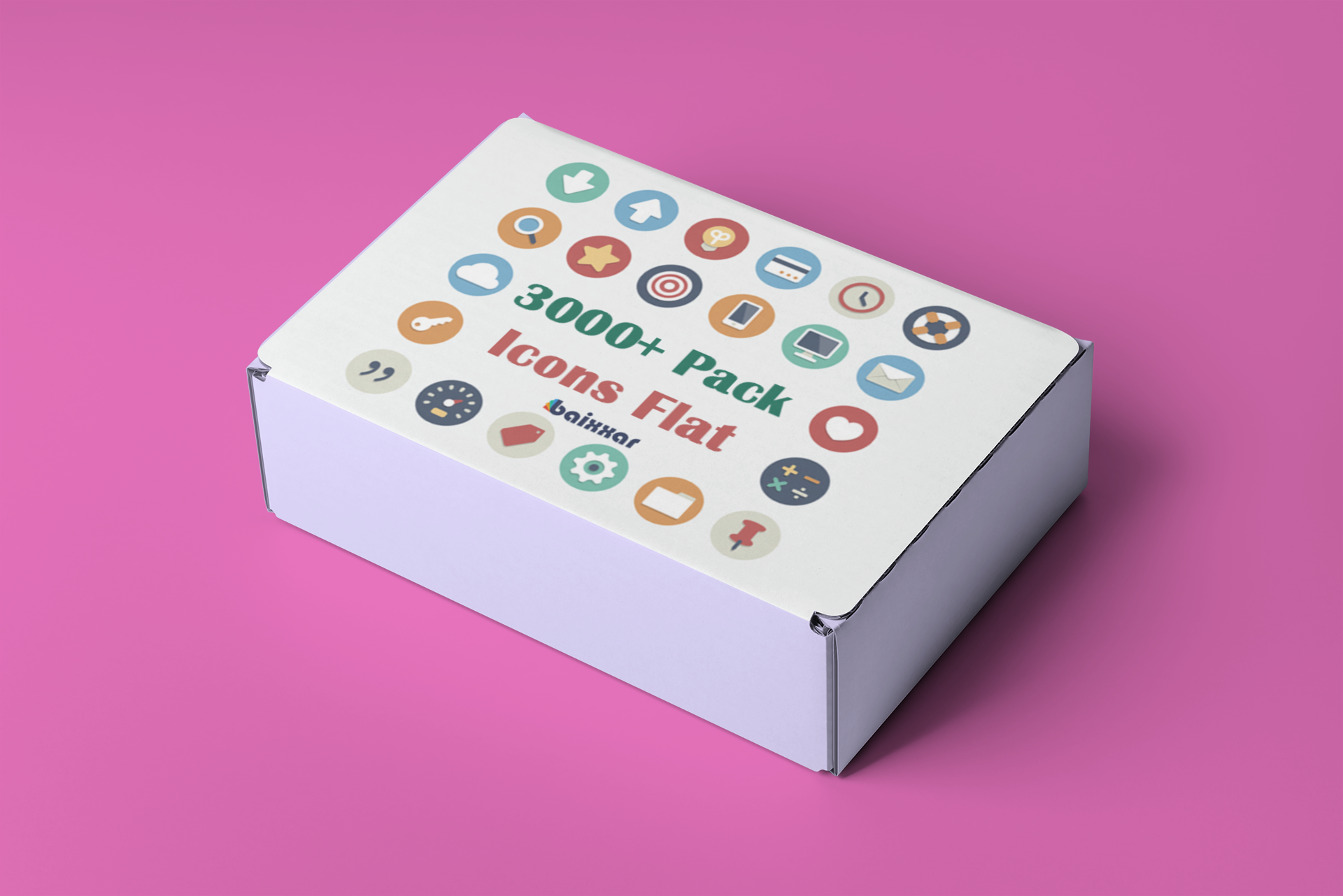 Pack 3000+ Icons Flat Editable Graphic Designer