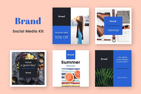 I will design a beautifully customized 4 social media banners