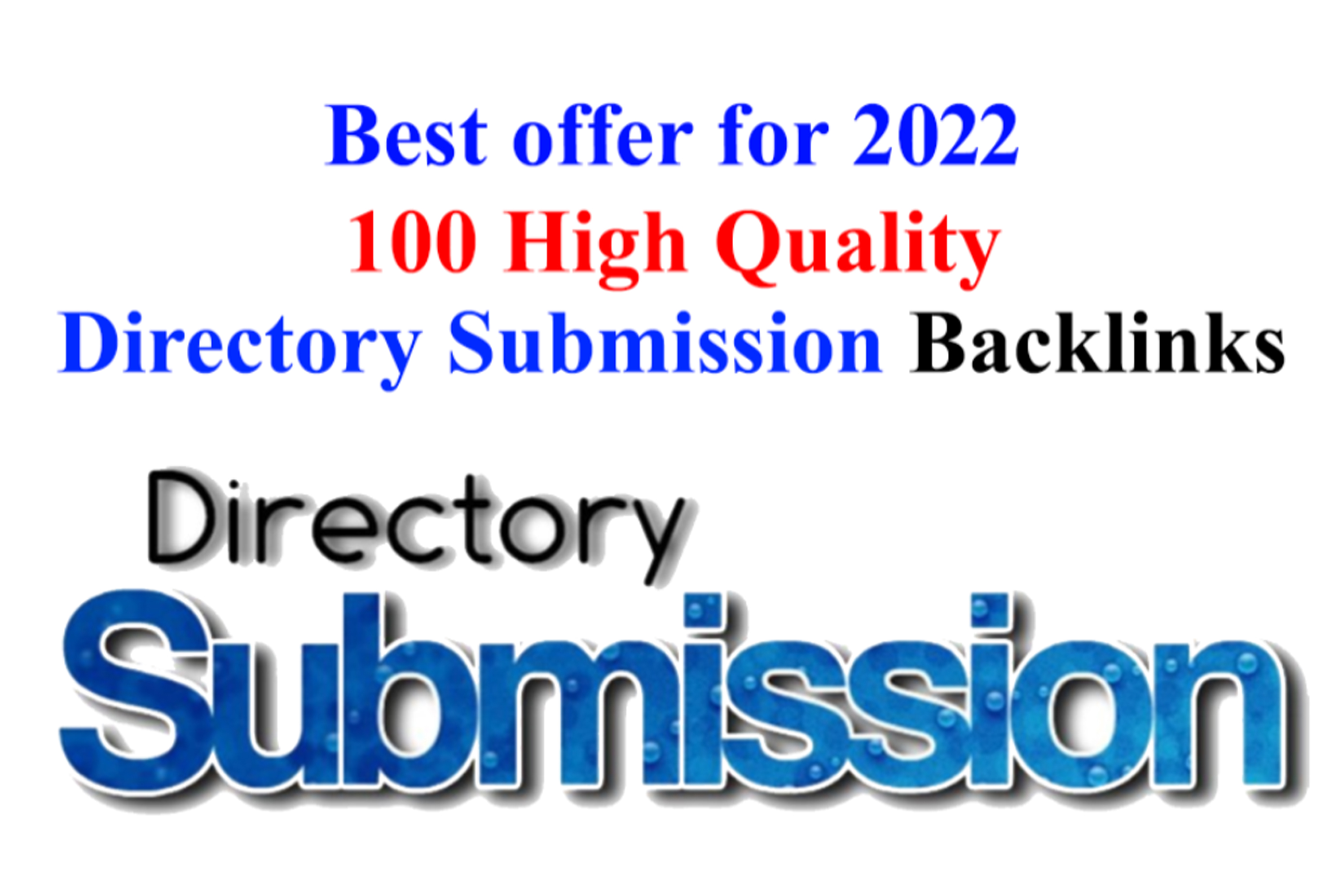 High Quality 100 Directory Submission within 24 Hours