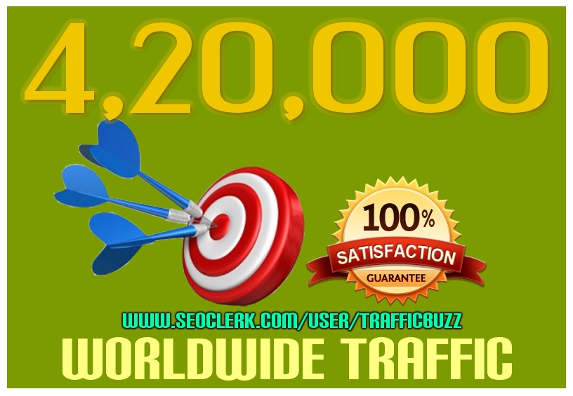 Drive 4,20,000++ Targeted Human Traffic from search engine and social media