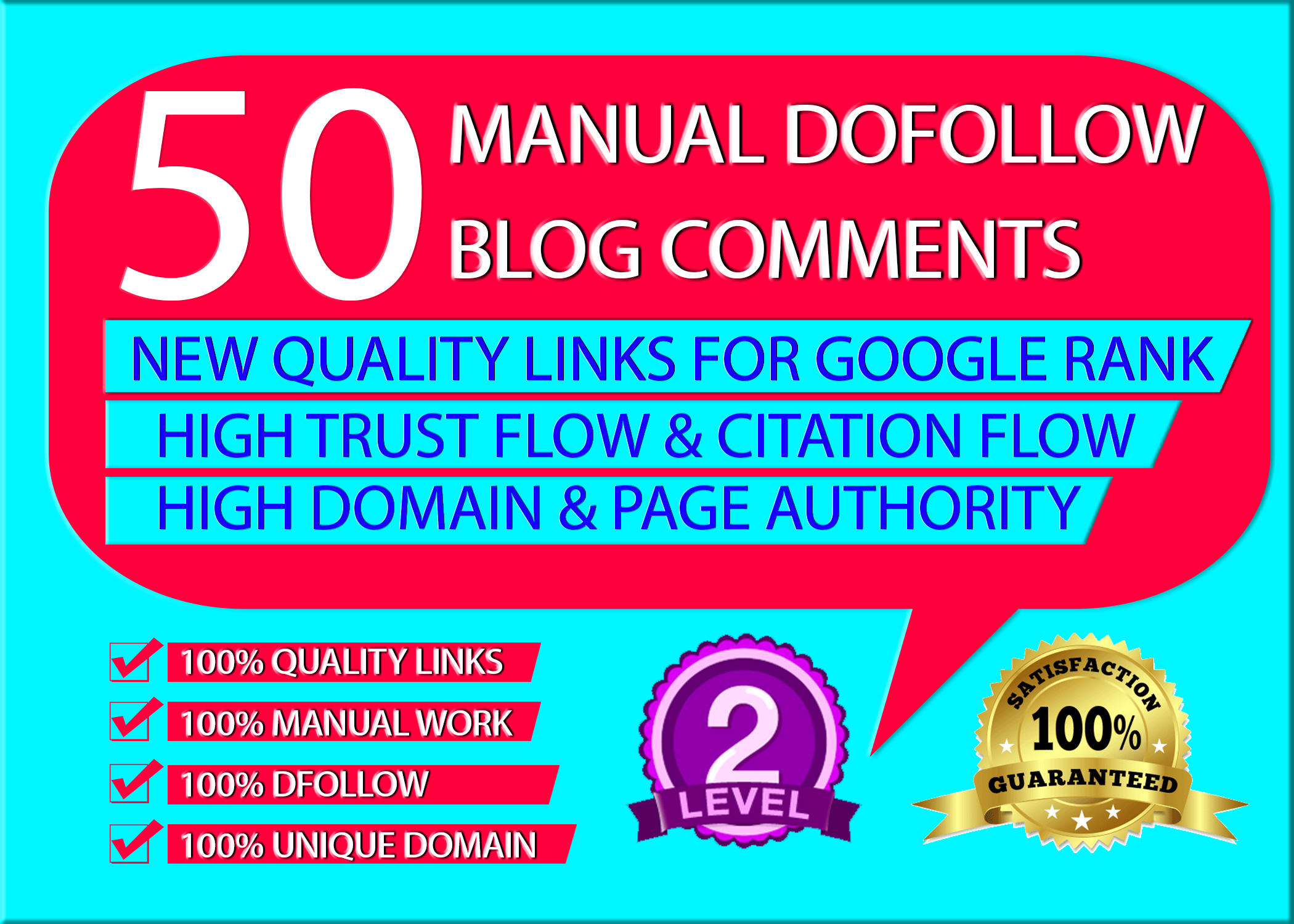 50 blog comments with UNIQUE DOMAIN.