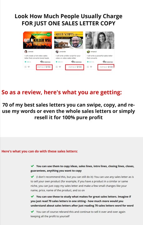 Give You 70 of My Best Sales Letters to Copy and Swipe My Most Persuasive, High-Performing Sales Let