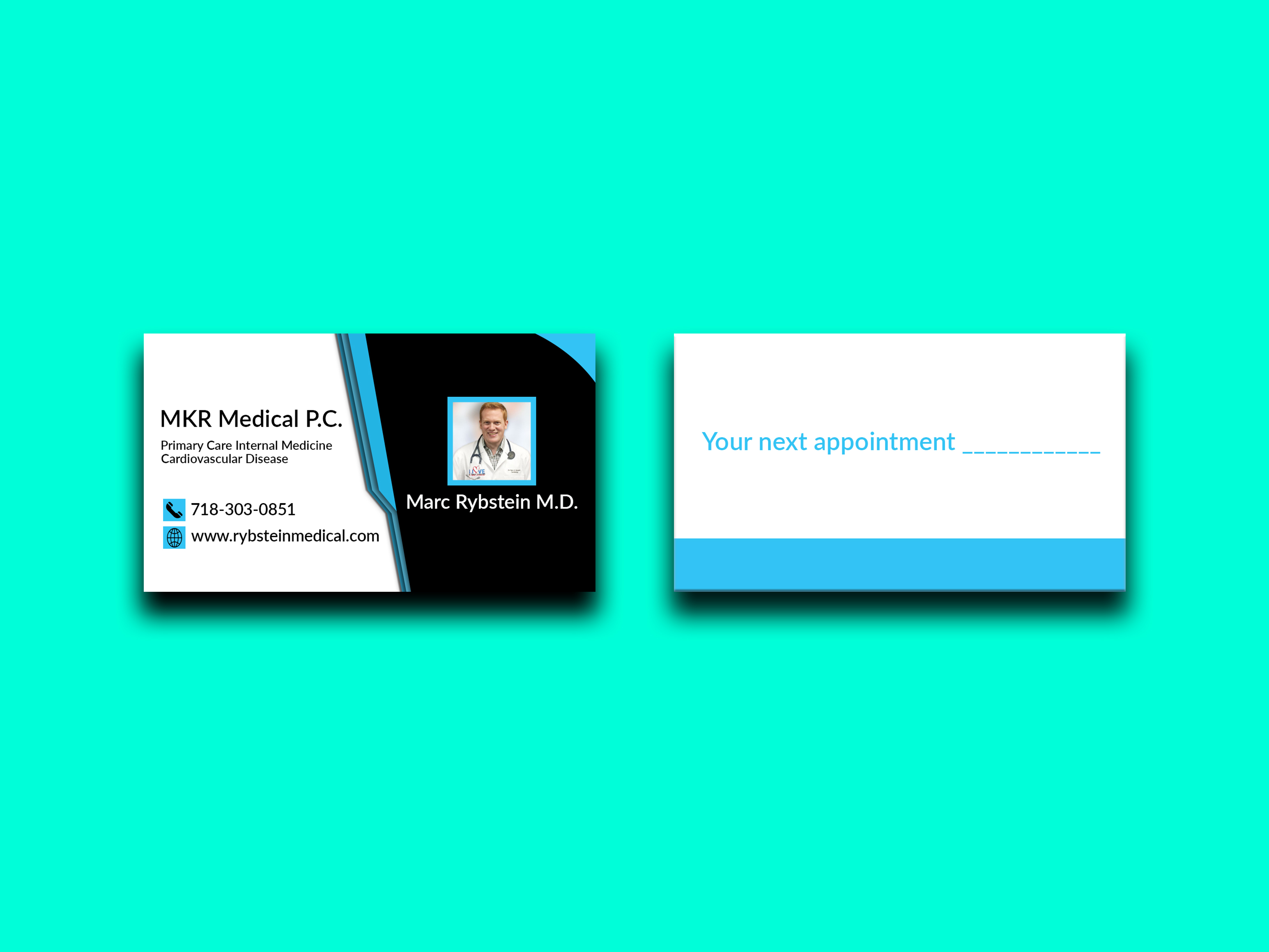 I will design business card with two concepts in 1 hour