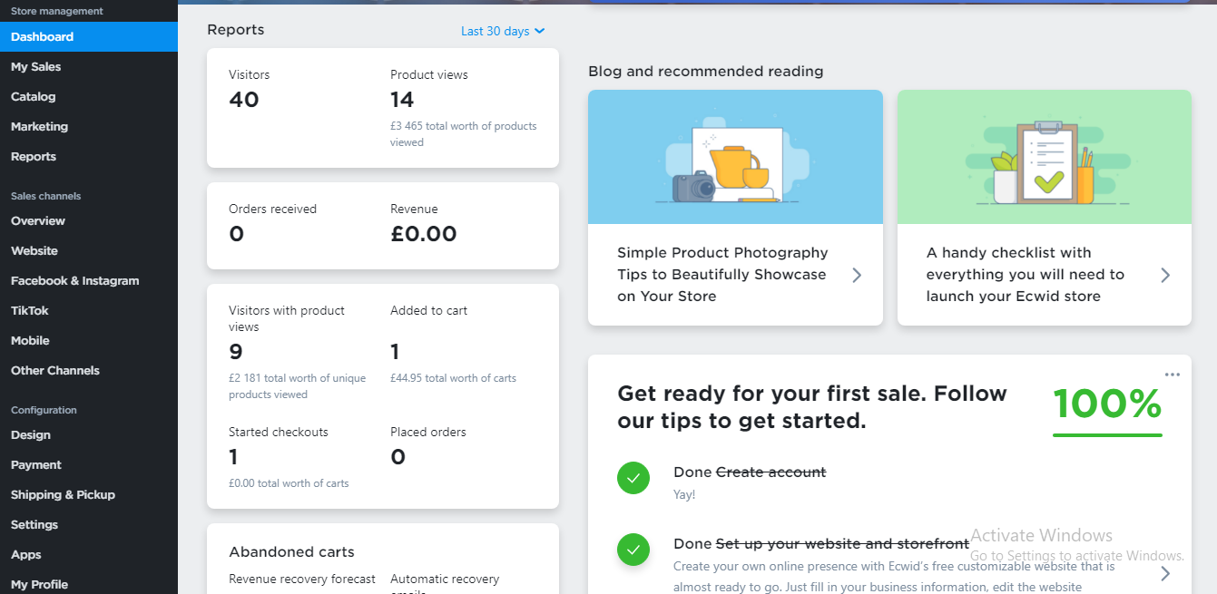 I will make a very professional online store.