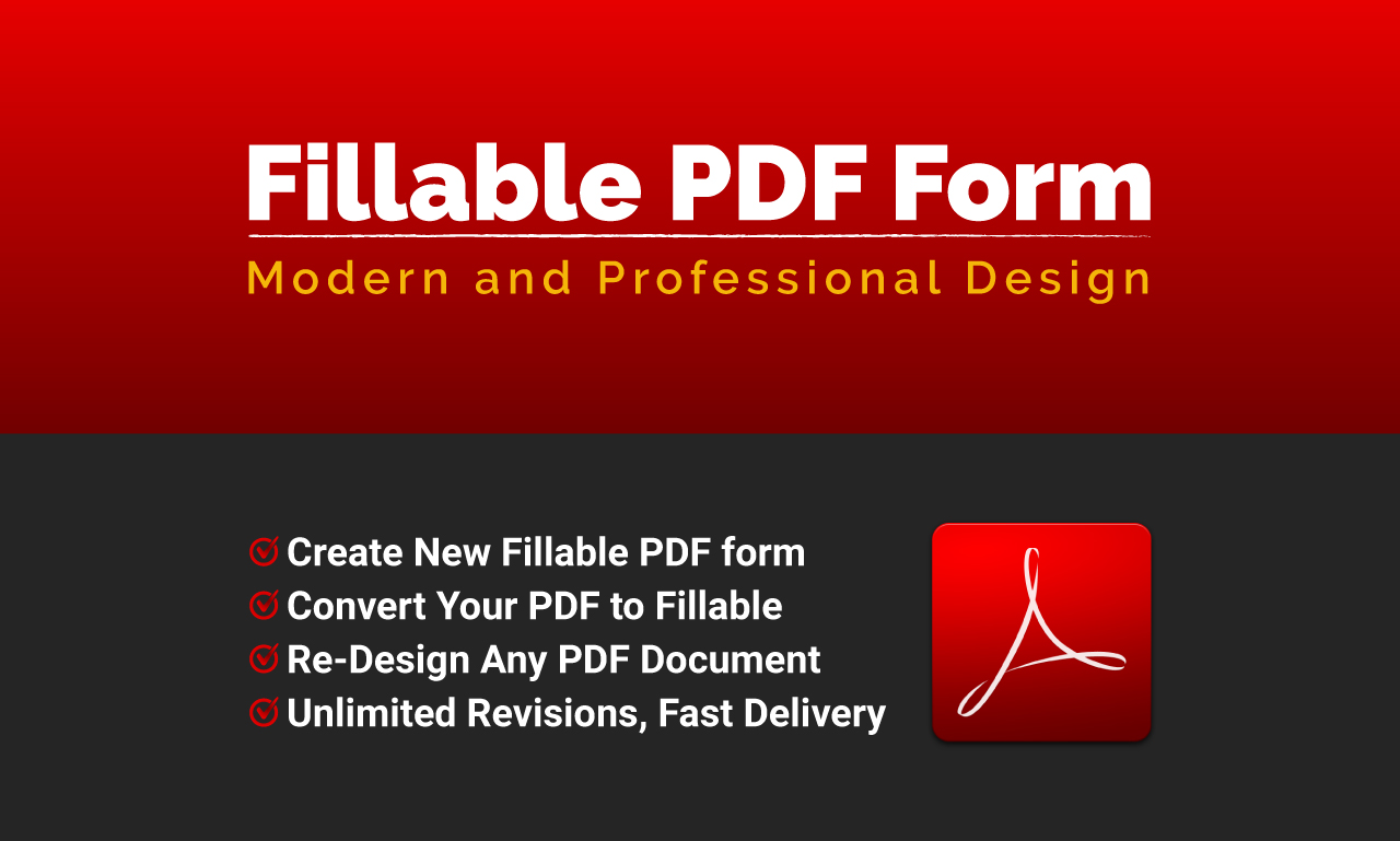 Design fillable PDF form professionally