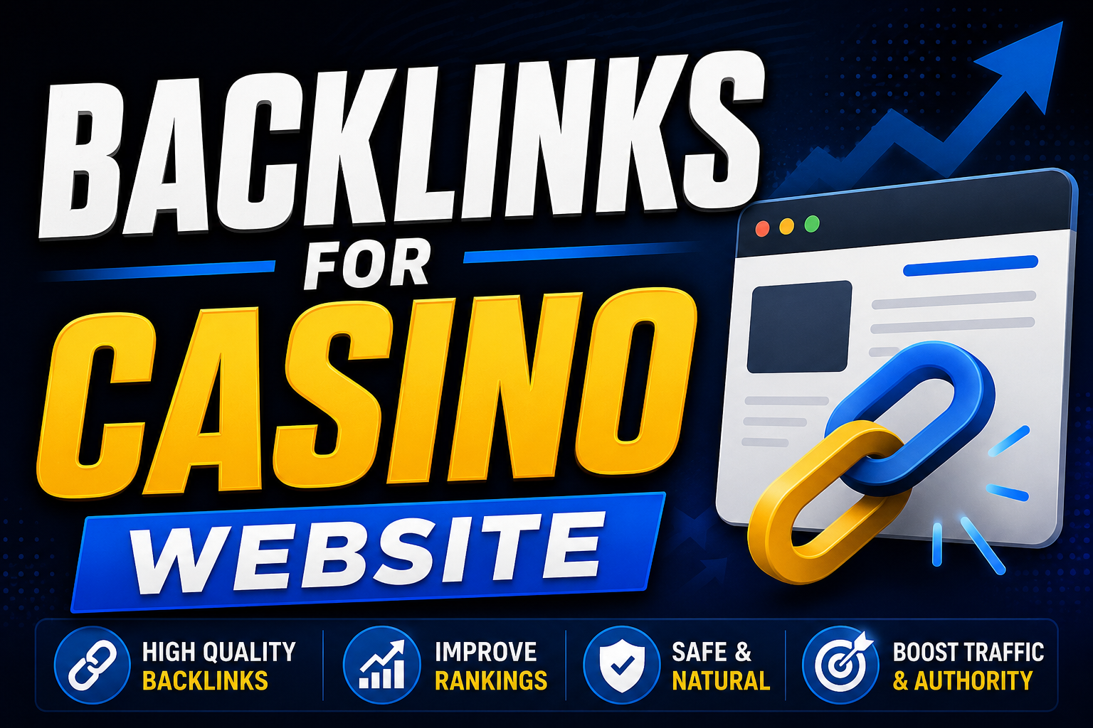 2000 SEO Backlinks for Casino, Gambling website