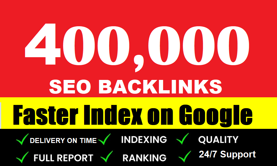 400,000 Gsa SER Powerful SEO Backlinks For Faster Index on Google