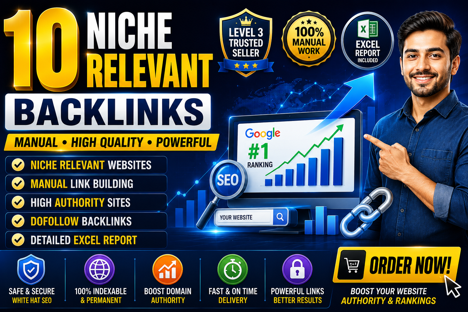 I will build 10 Niche related website backlinks healt...