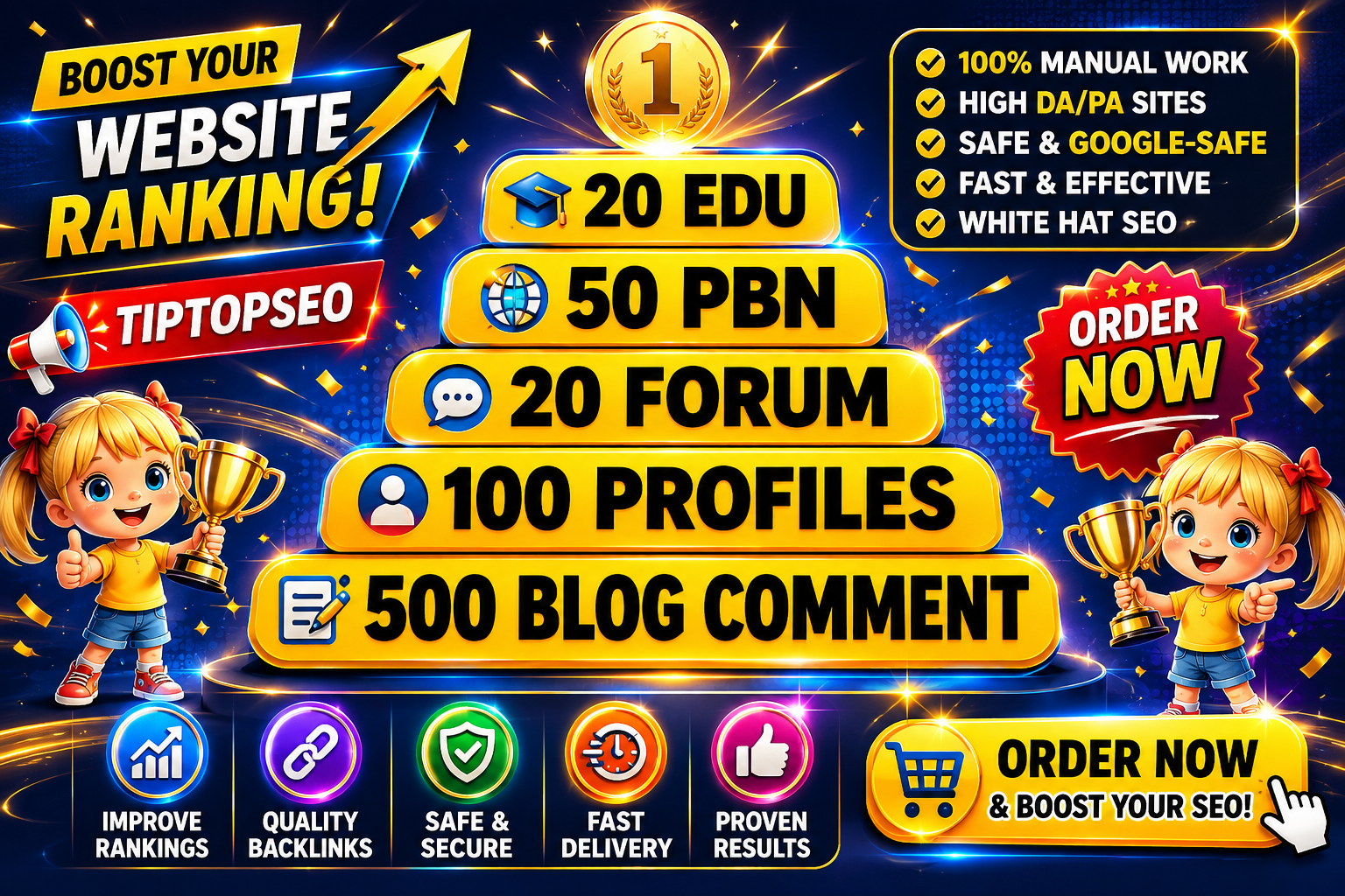 Dominate your website ranking with our powerful backlinks strategy