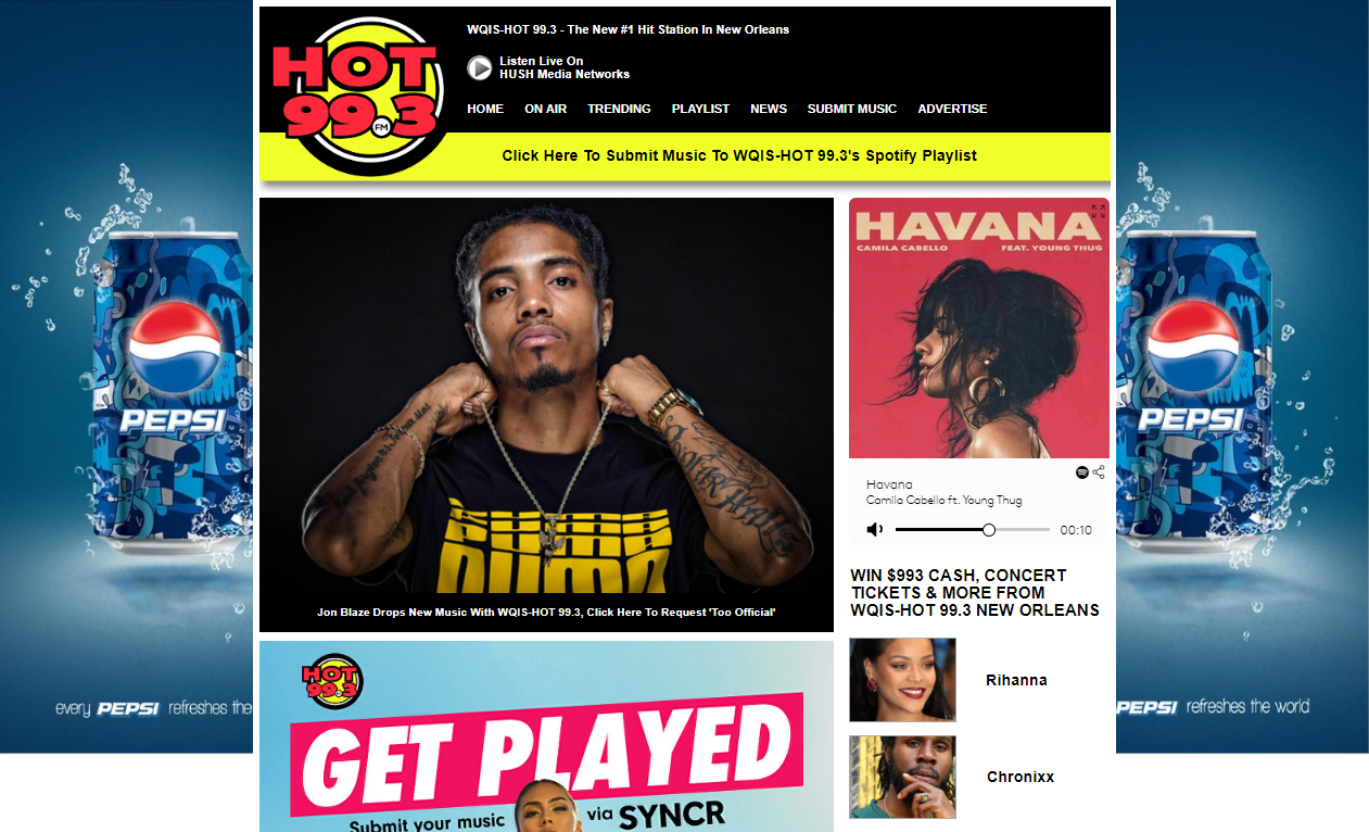 Promote Your Music On WQIS-HOT 99.3
