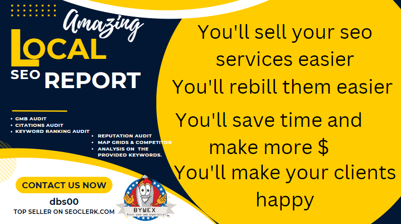 Whitelabel Local SEO Audit Report for Google My Business: GMB audit, Citations au