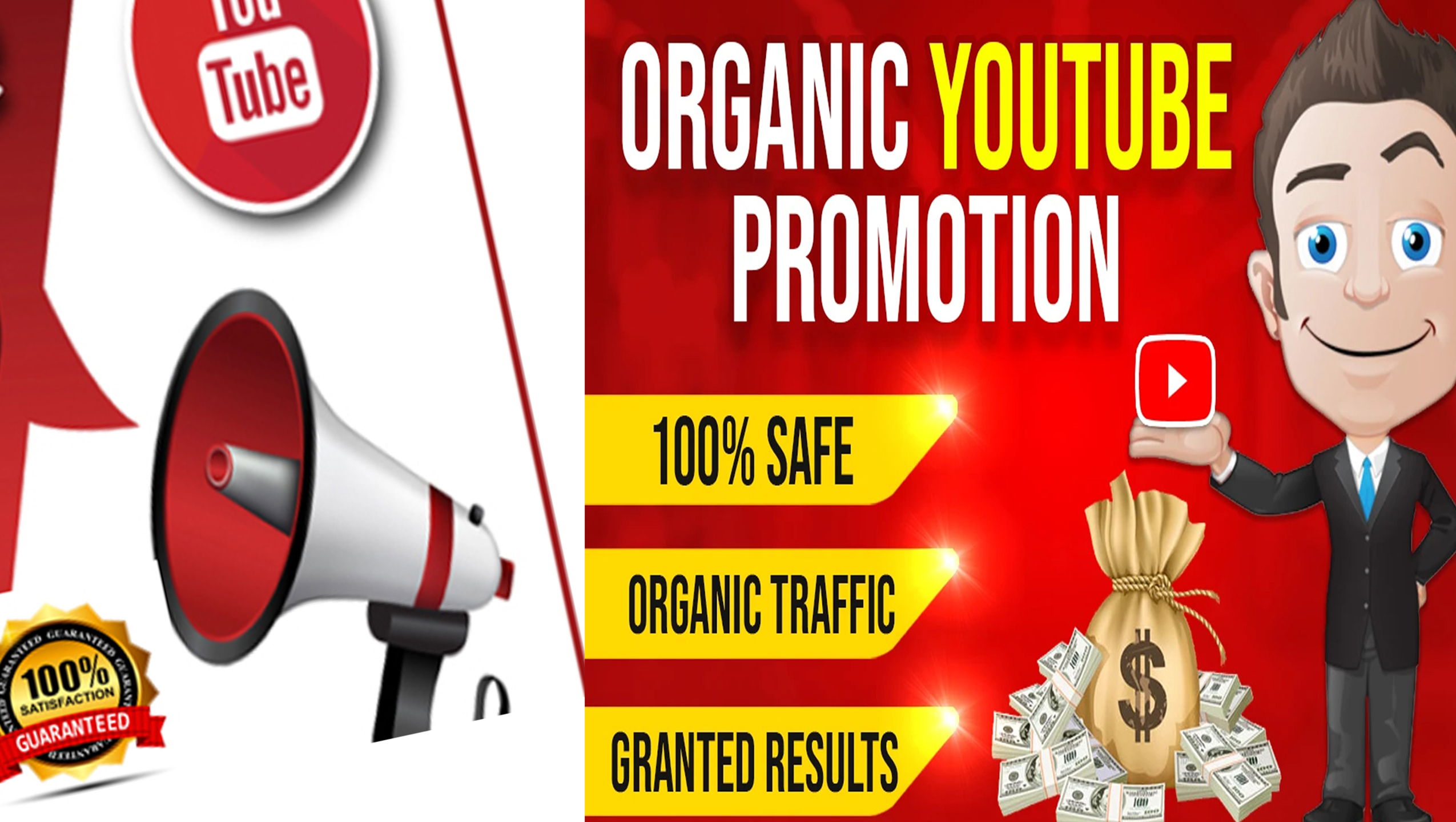 ALL IN ONE PACKAGE FOR YOUTUBE VIDEO AND CHANEL PROMOTION VIA REAL AUDIENCE 