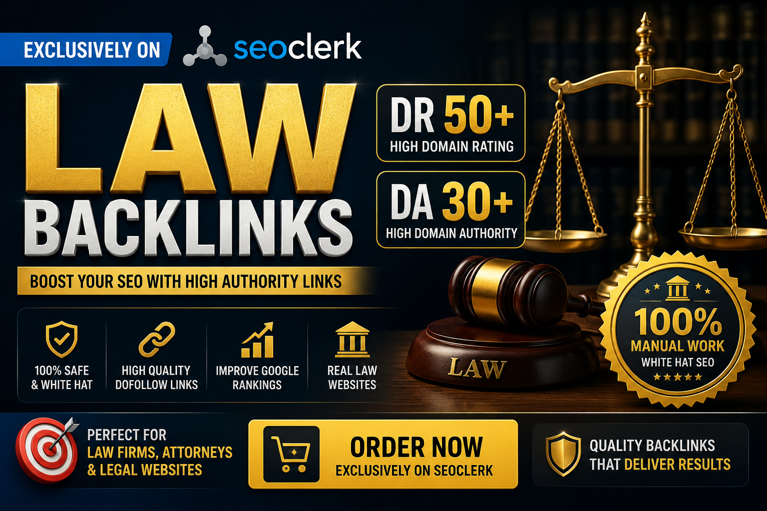 Premium 10x Law Backlinks DR50+ DA30+ &ndash; Boost Legal SEO Rankings