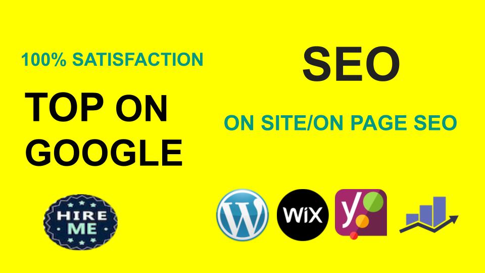 I will do on-page SEO optimization on WordPress and Wix with Rank Math and Yoast SEO.