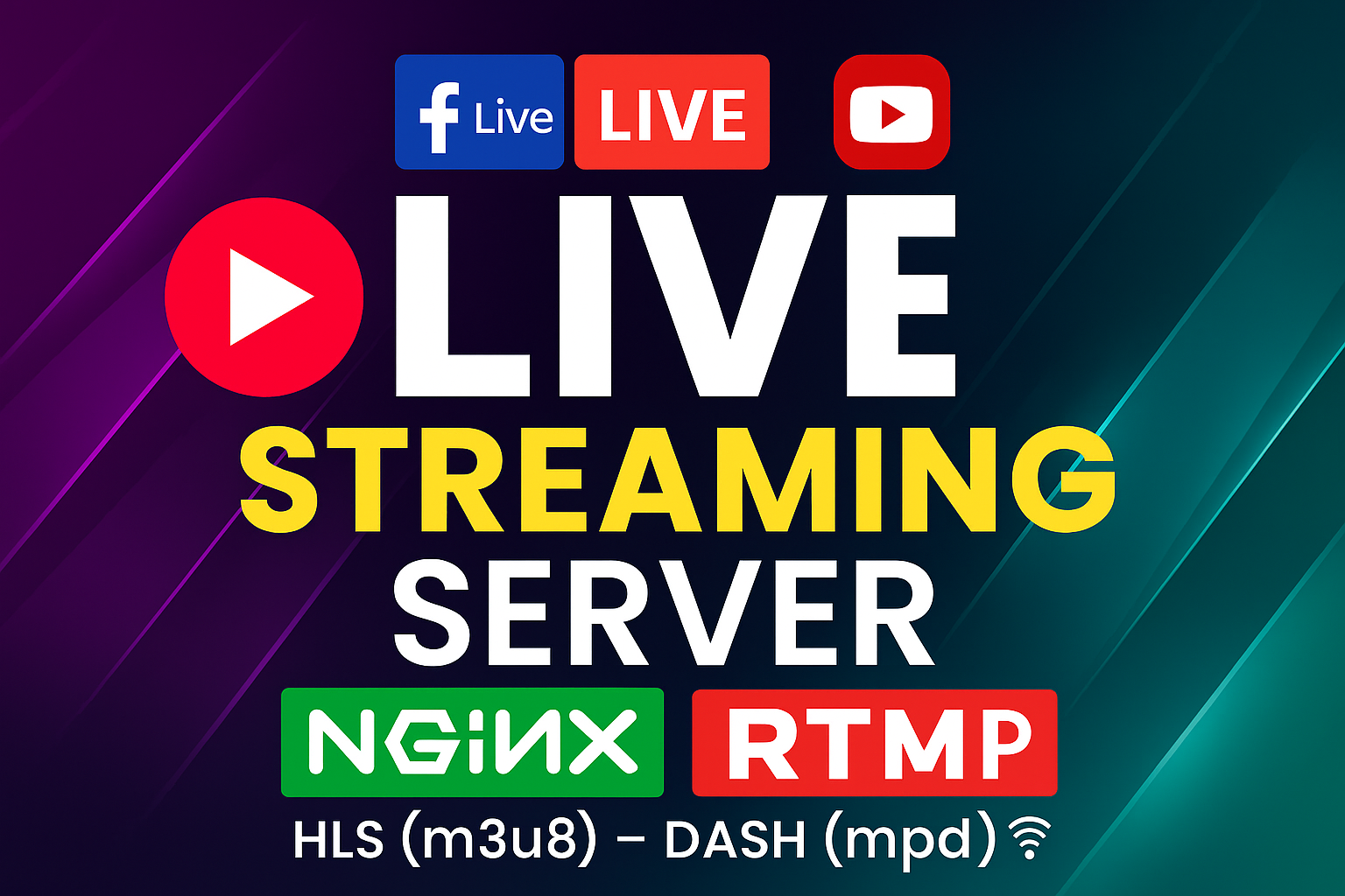 I will setup live streaming server