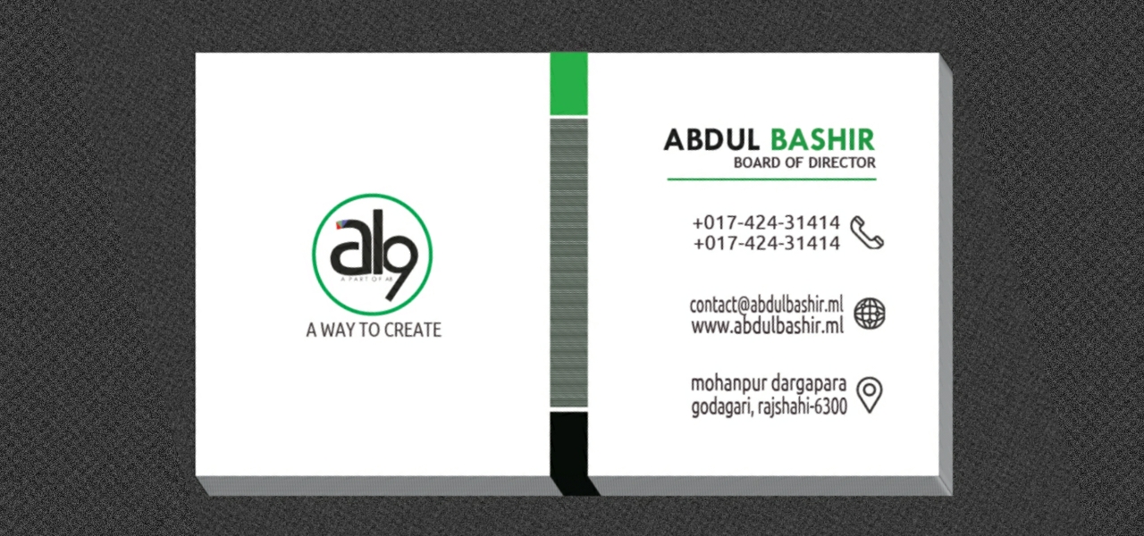 Professional & attractive business card design 