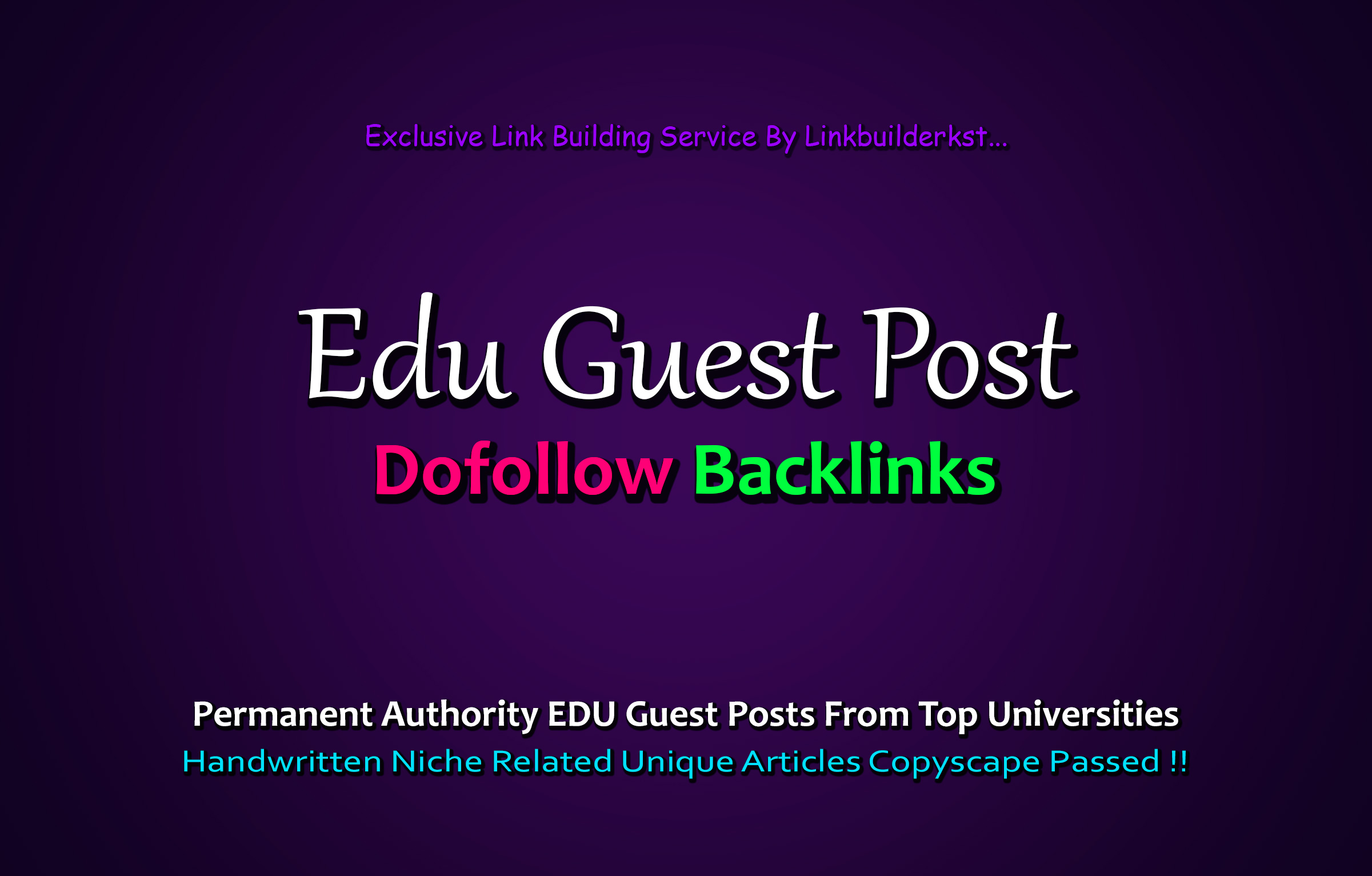 20 EDU Backlinks Manually Created From Big Universities Websites DA 90-60