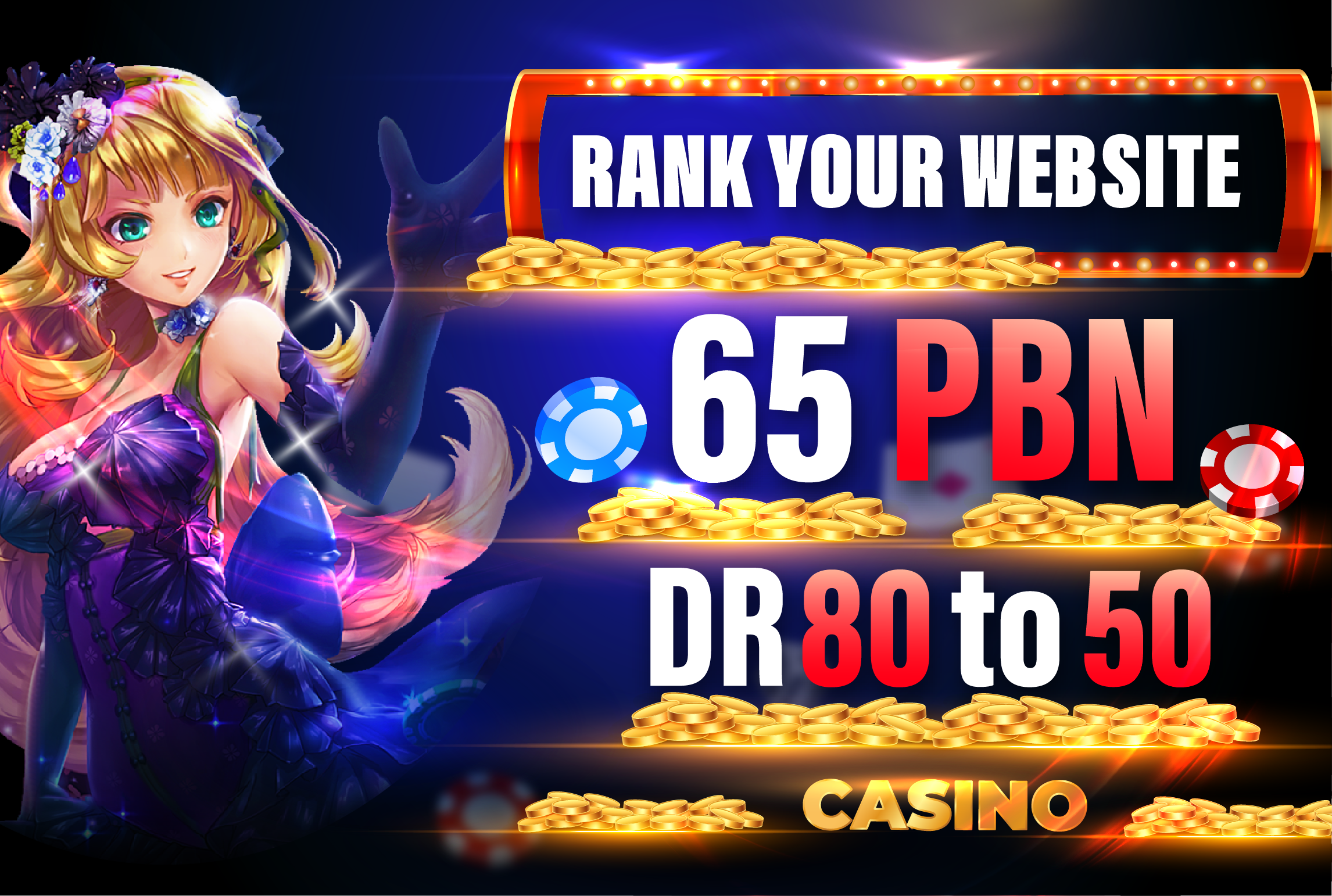 RANK WITH 65 PBNs DR80 to 50 Websites, UFA TOTO CASINO SLOT Websites