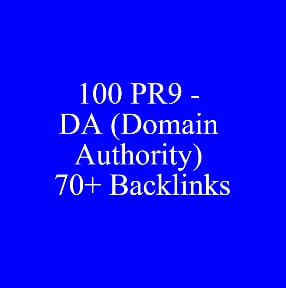 I Will Give 100 PR9 - DA Domain Authority 70+ Backlin...