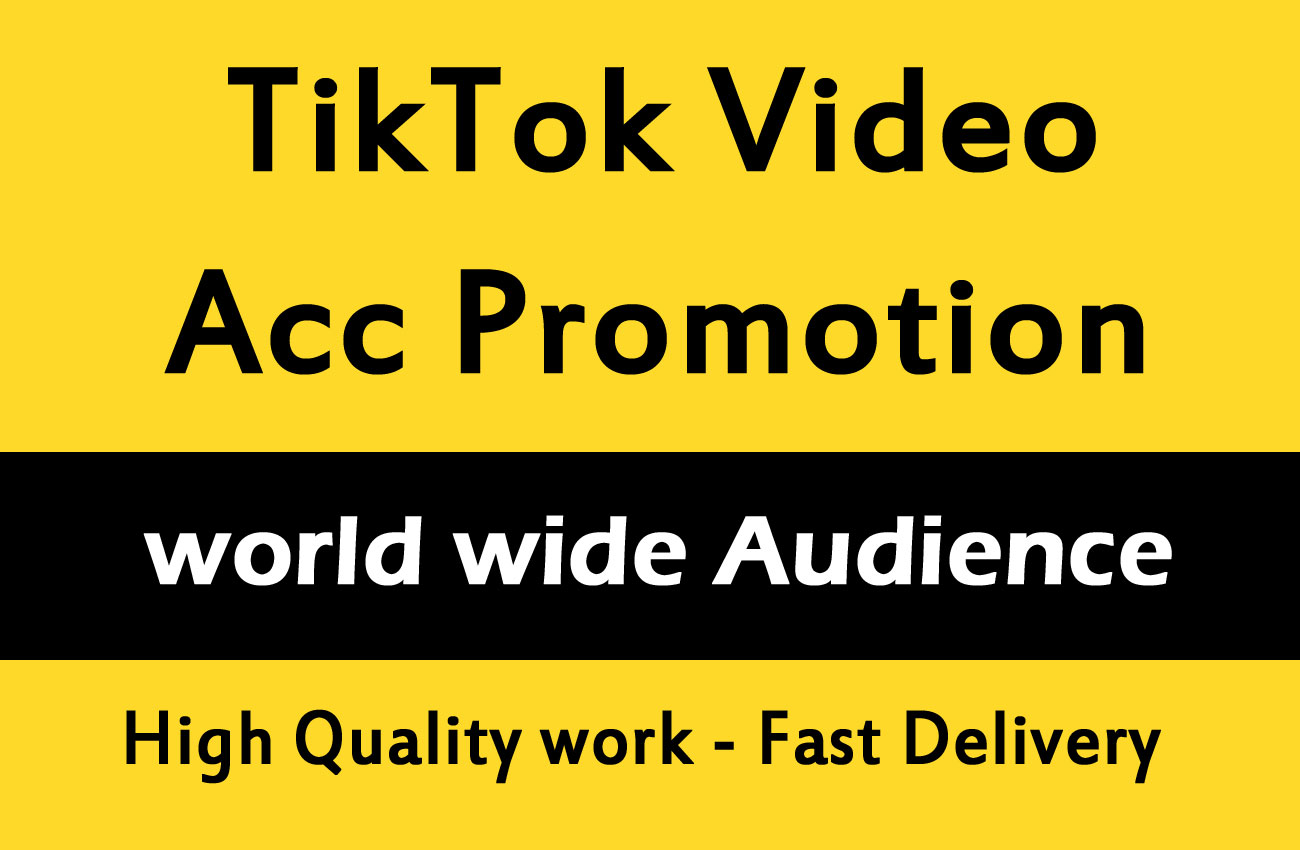 I WILL PROMOTE TIK TOK ACCOUNT ORGANICALLY – FiverrBox
 |Tiktok Account Promotion