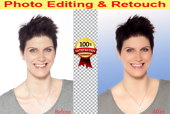 I will can do any photo editing and photo re-touch