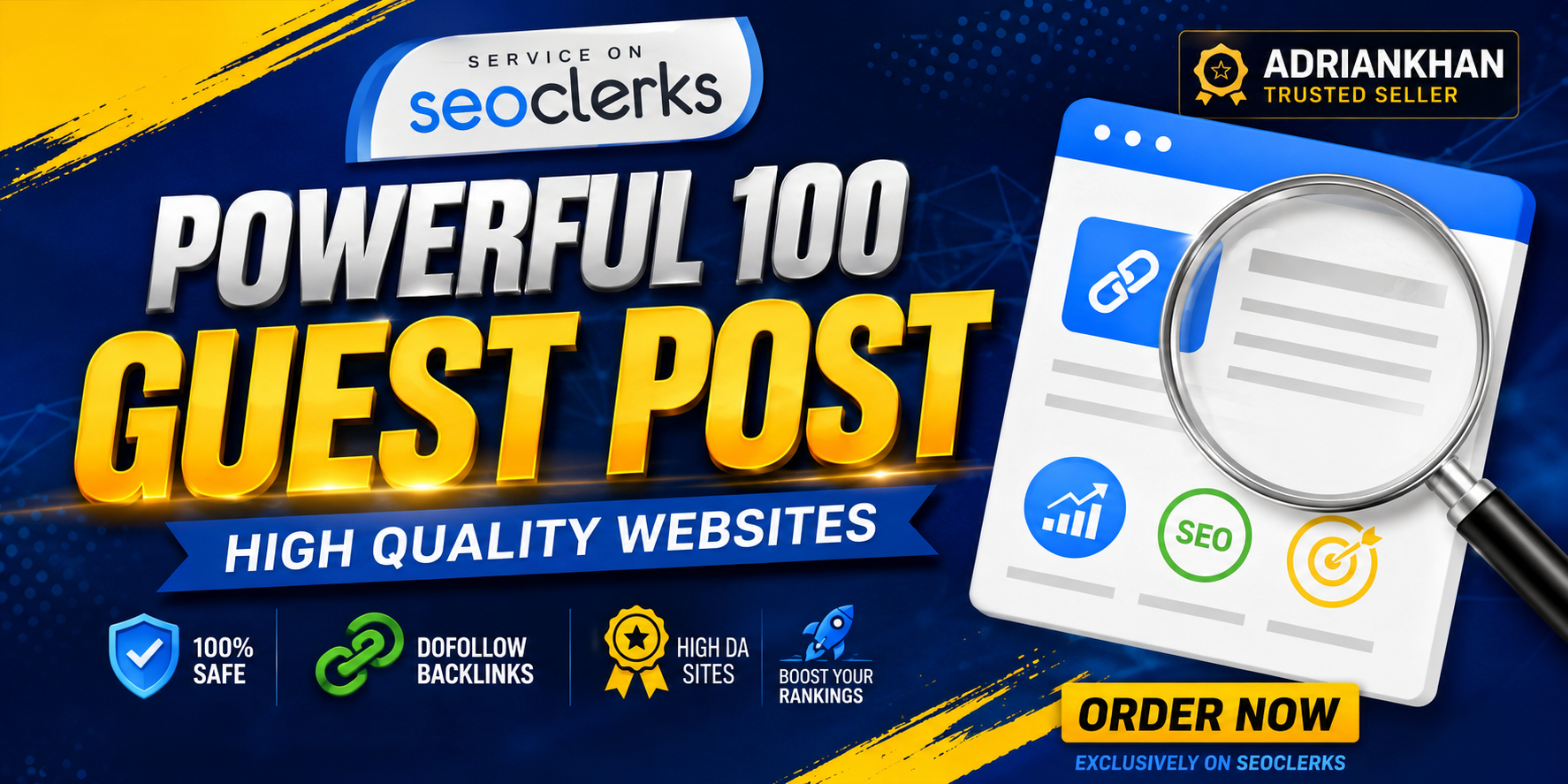 100 Premium Guest Posts on High DA DR Skyrocket SEO Rankings