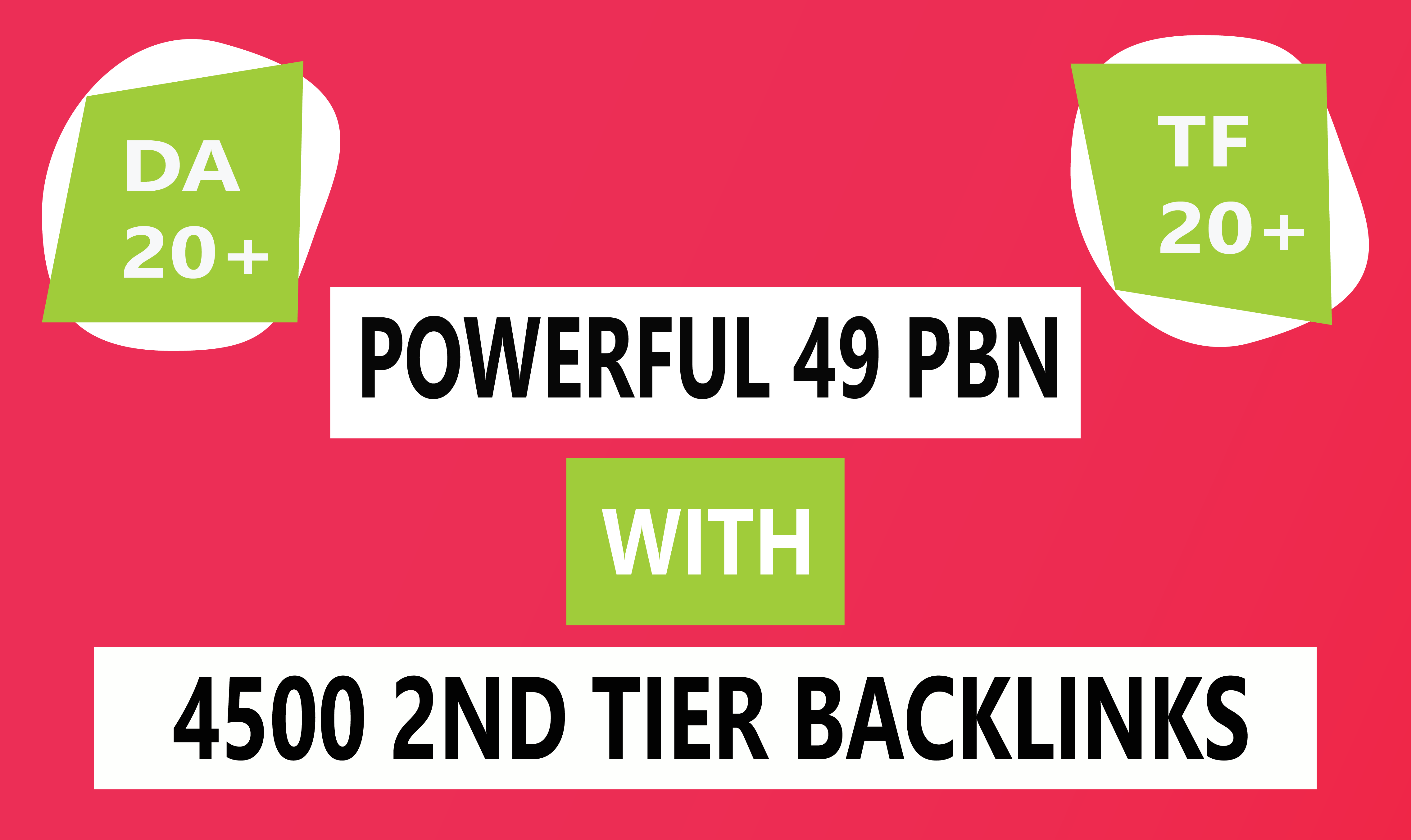 Powerful 49 Homepage Dofollow PBN With 4500 2nd Tier Contextual Backlinks
