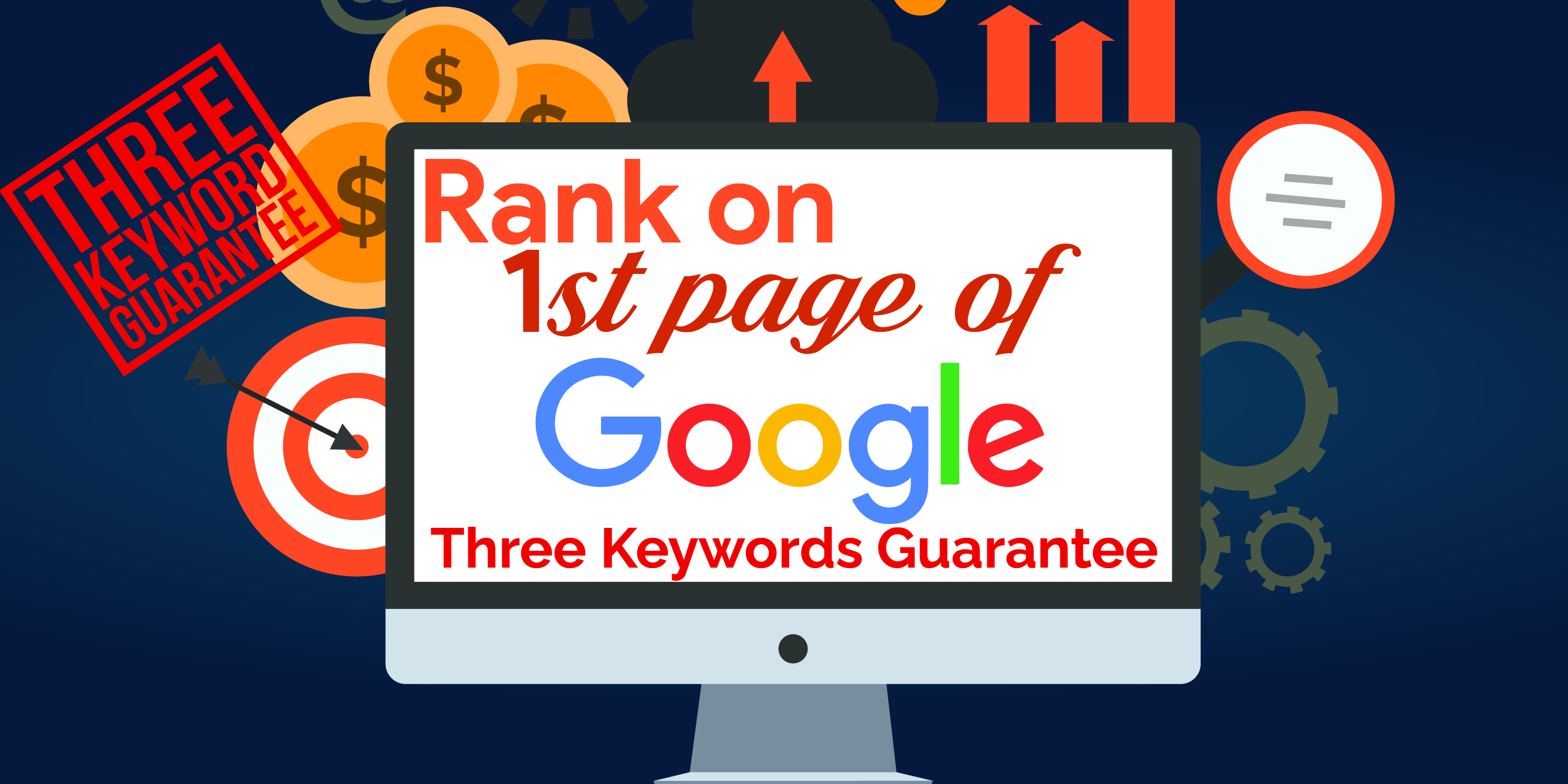 Google 1st Page 3 Keywords Guaranteed Ranking Link Building & White Hat Method Backlinks