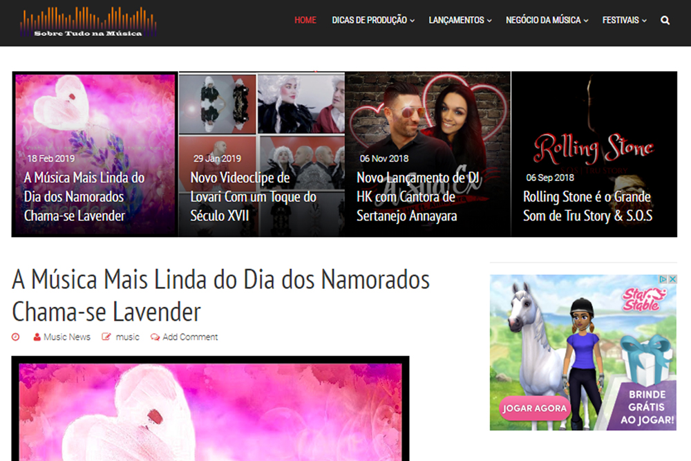 Music Press Release Publication on 3 Music Blogs