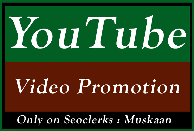Best Quality YouTube Video Promotion and seo marketing