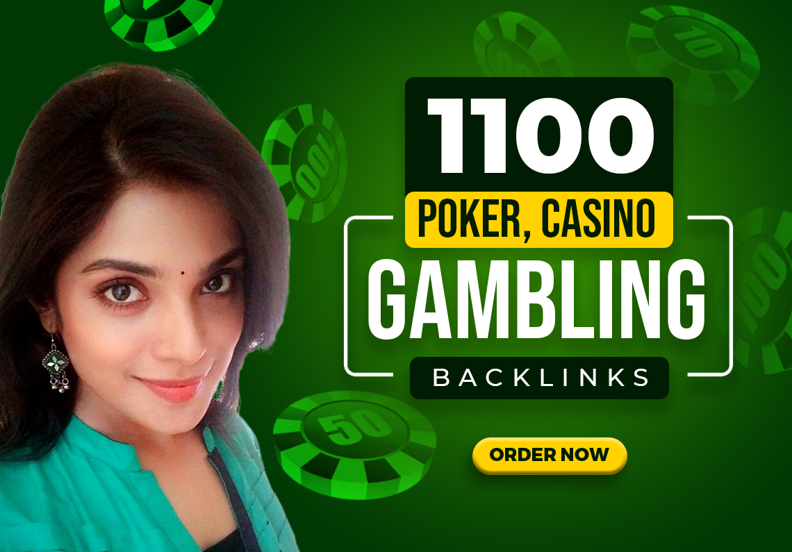 1100 Poker Backlinks, HQ PBN poker, blackjack, casino and gambling backlinks