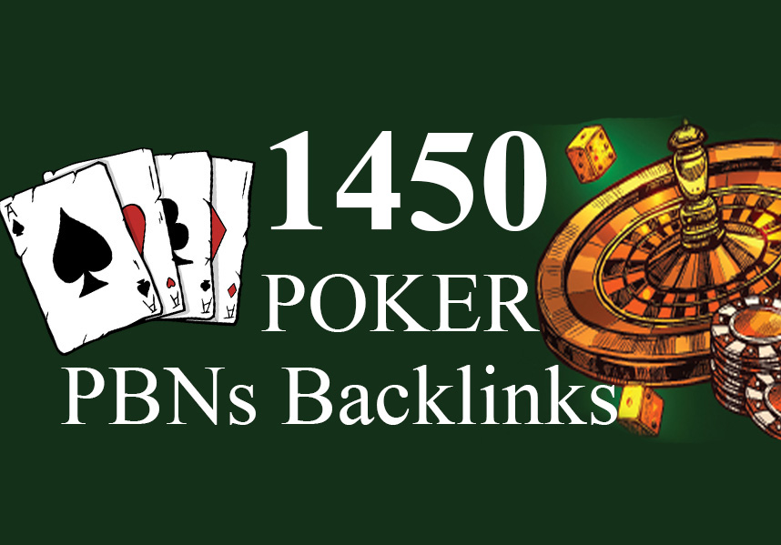 1450 Niche Pbns backlinks Casino, Gambling, Poker, Slot, Betting, Judi Related - Manual work