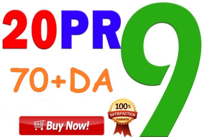 20+ PR9 Backlinks 80+ DA High Quality SEO Permanent Links Increase Your Ranking