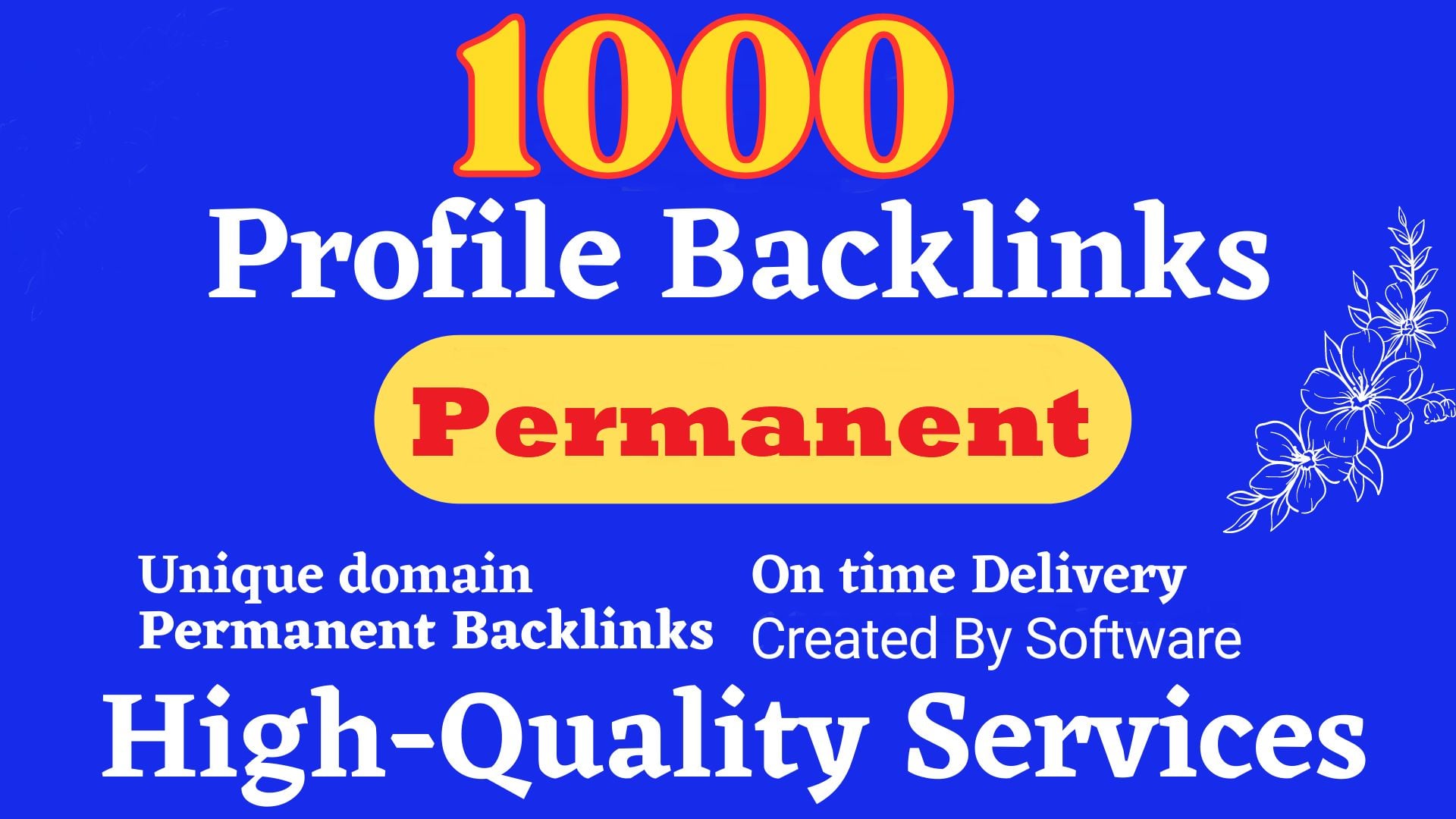 Permanent 1000 Profile, Forum Mixed PR6-2 SEO backlinks service 