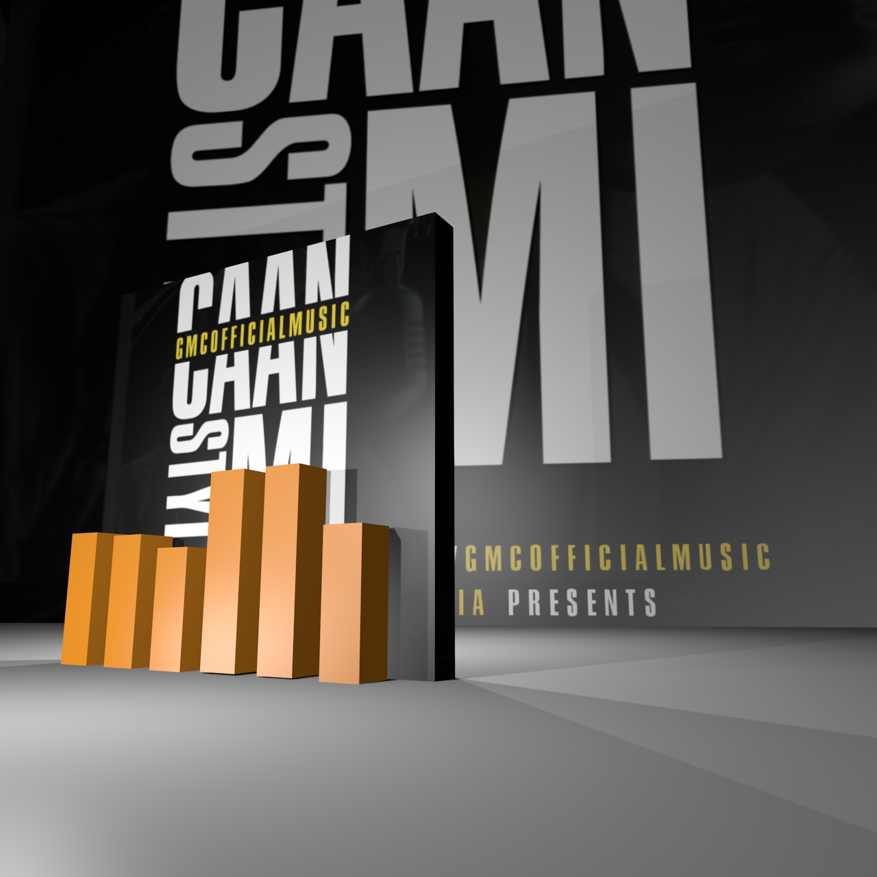 I will create a cinematic 3D visualizer for your music