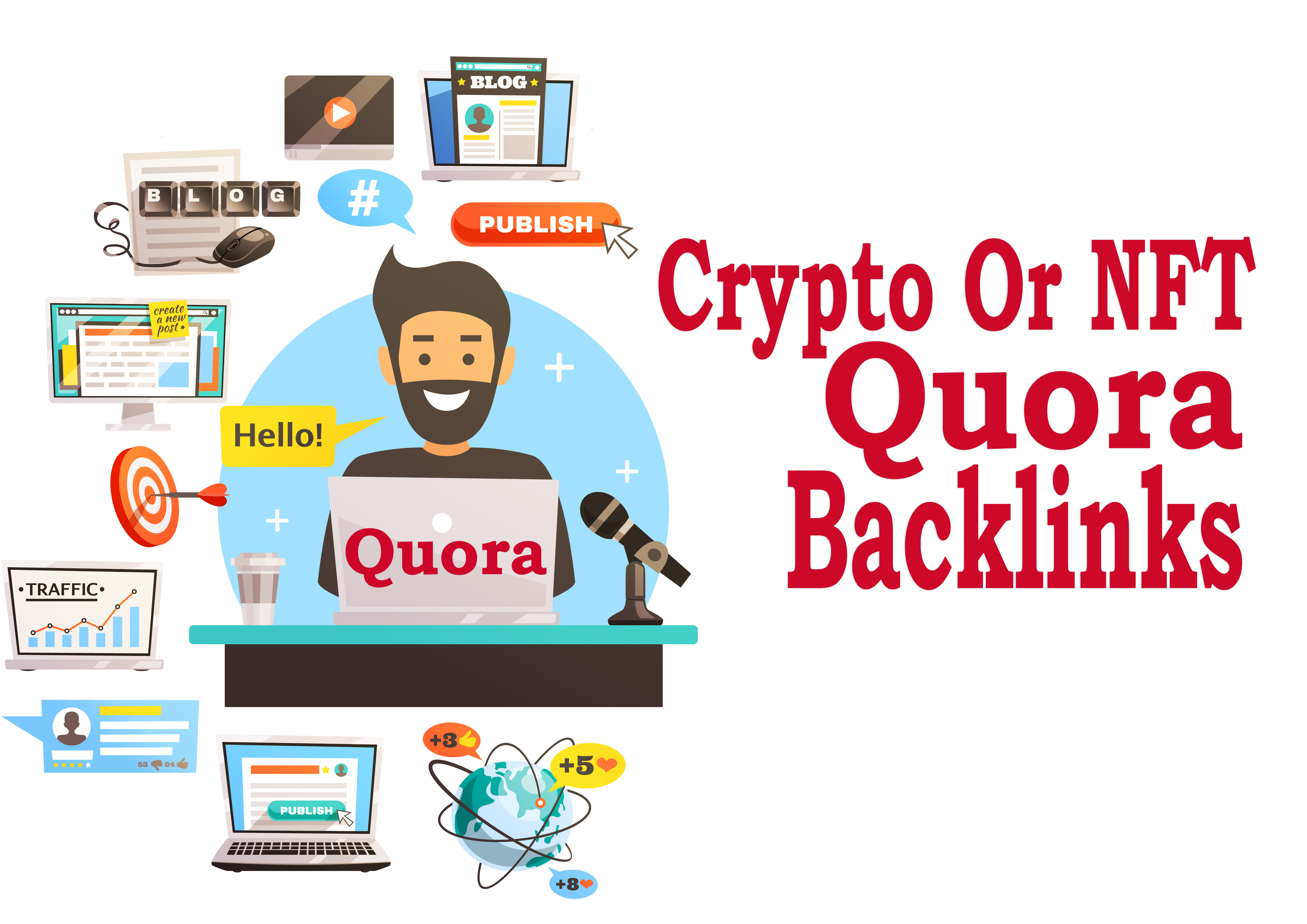 Promote Your Crypto Or NFT Website With 100 Quora Backlinks