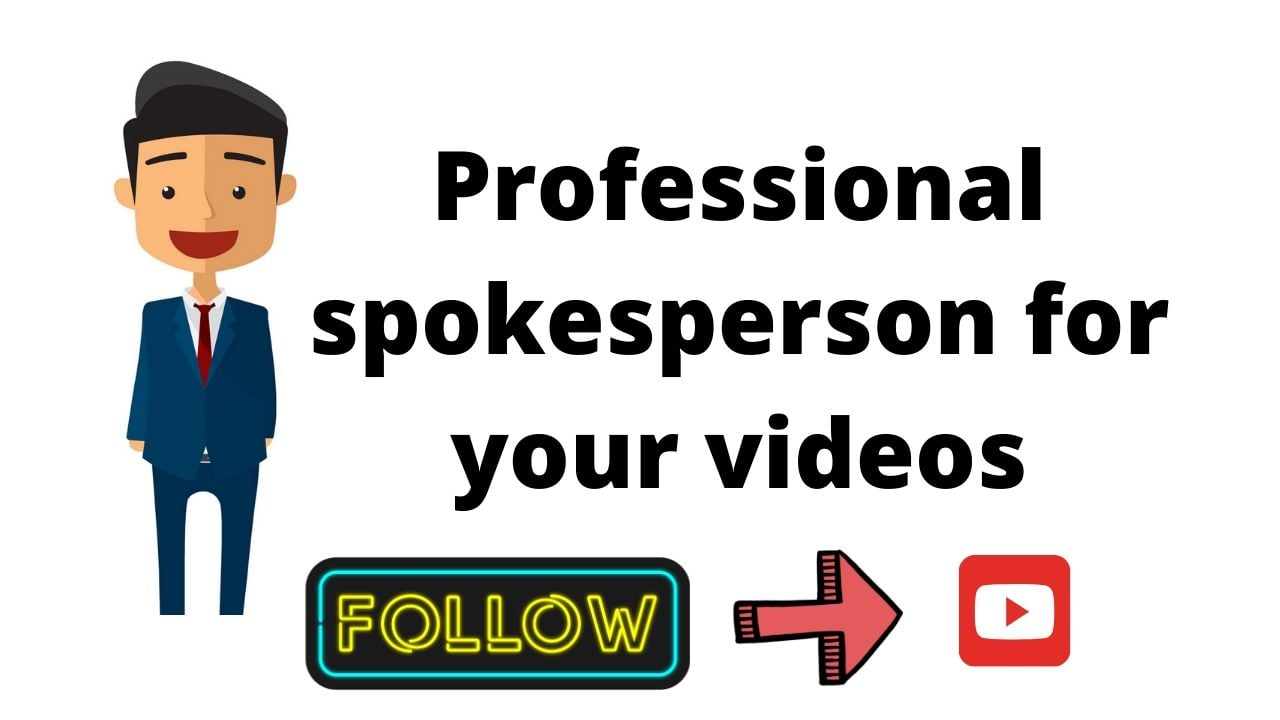 I will carryout professional spokesperson for your vi...