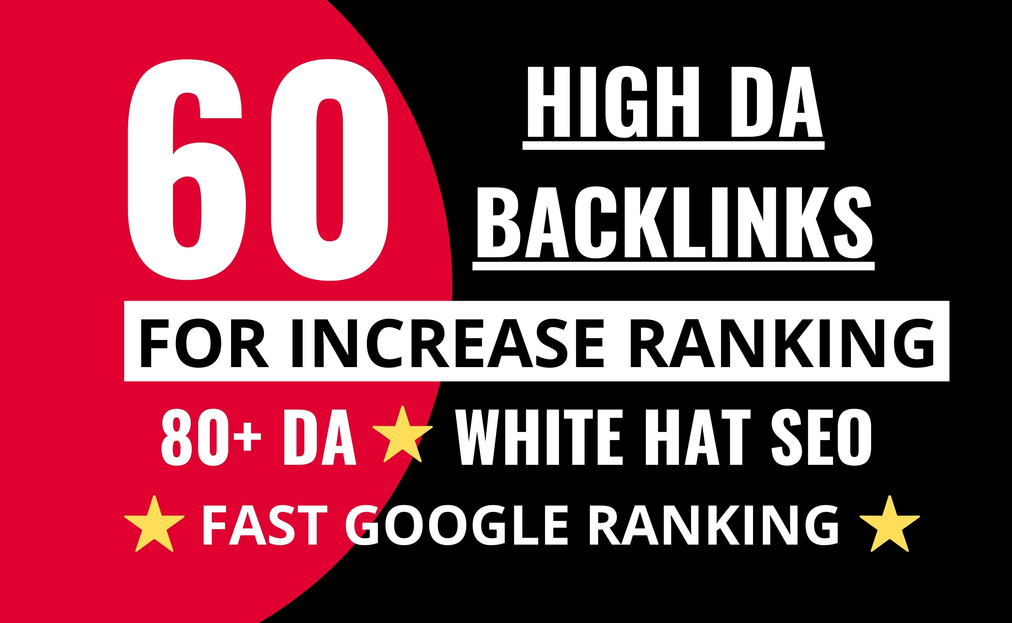 60 Manual white hat SEO Backlinks Service from 80 plus DA