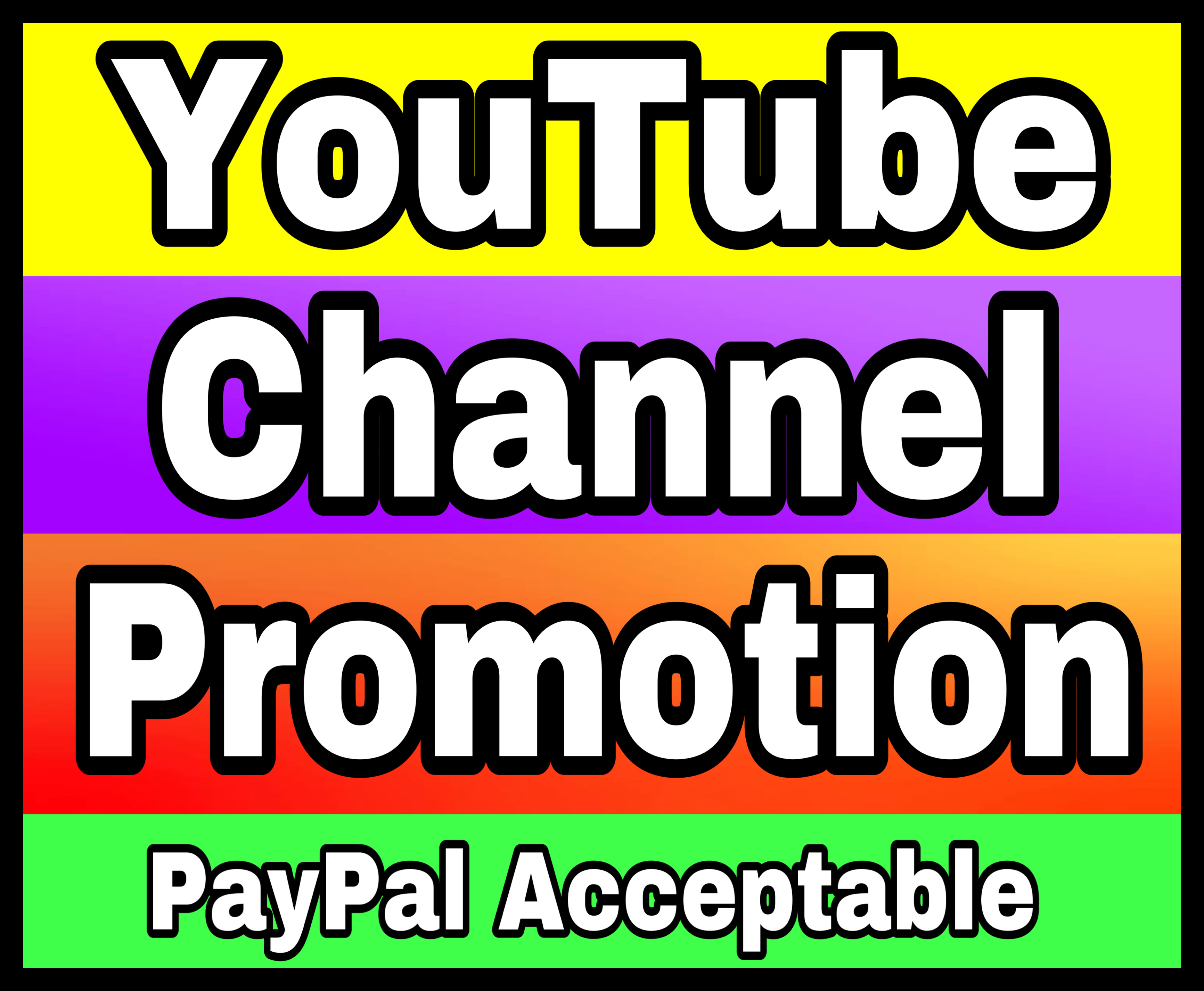 YouTube real, organic & high quality promotion